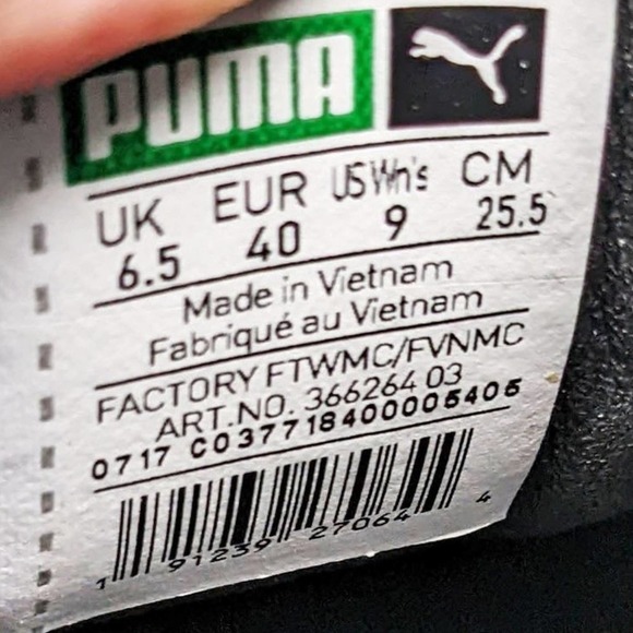 Puma Fenty Womens 9 Ankle Strap Creepers Platform Black Leather Sneakers EUC - Picture 10 of 10